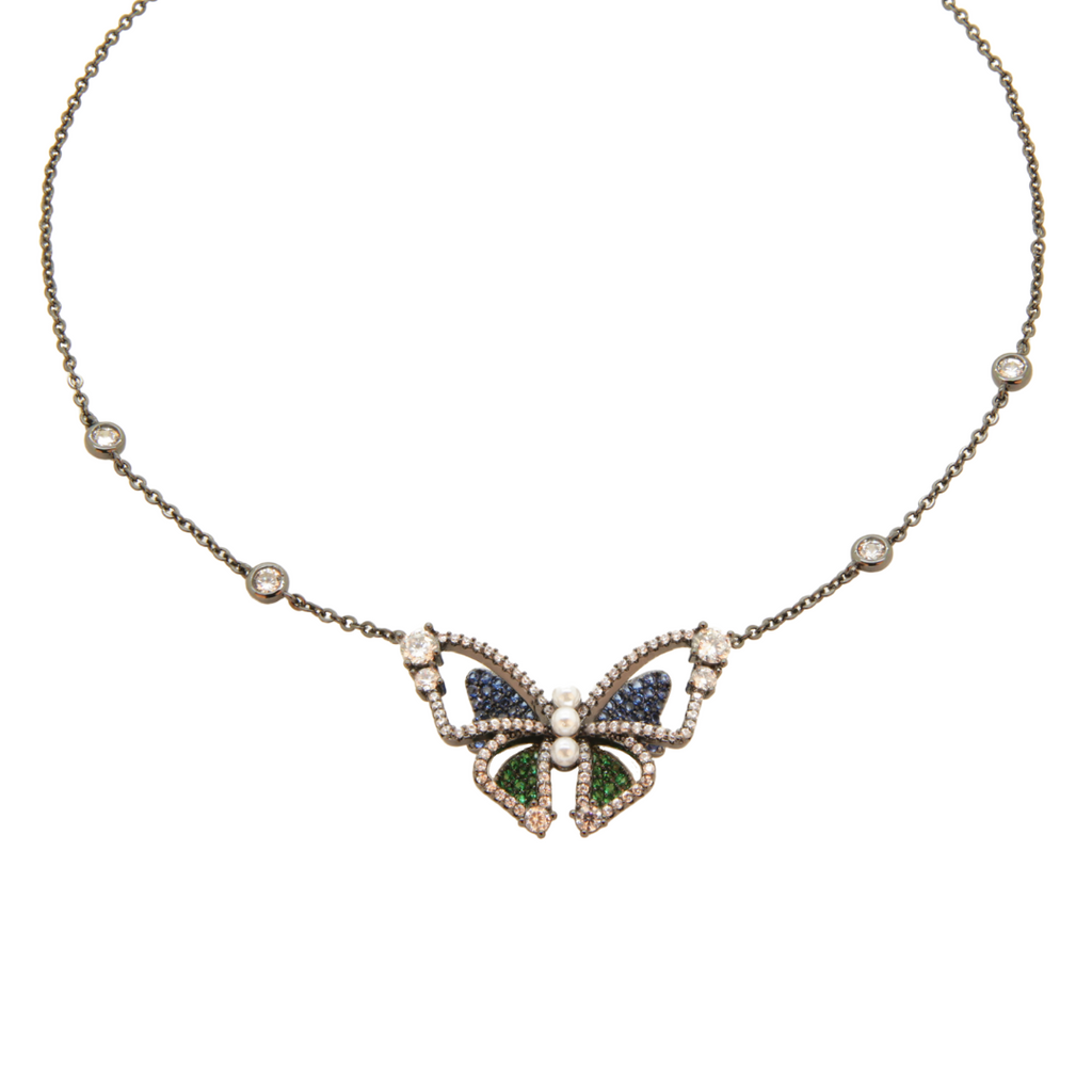 Van cleef diamond sales butterfly necklace