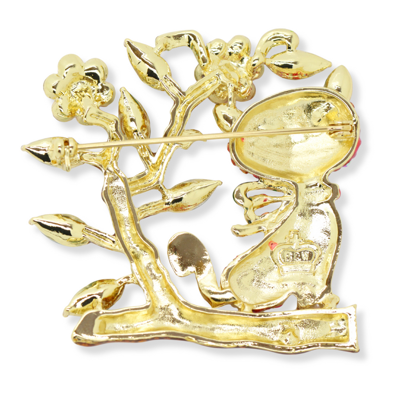 Garden Cat Brooch