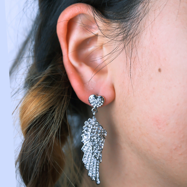 Wing and Heart Earrings