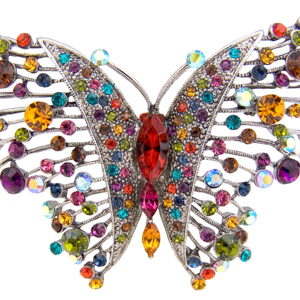 Vibrant Butterfly Brooch