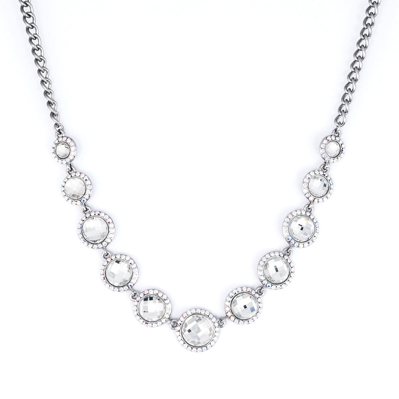 Crystal Disc Necklace