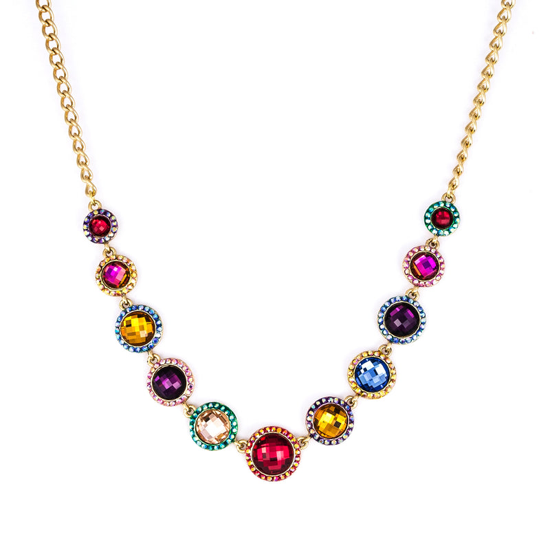 Crystal Disc Necklace