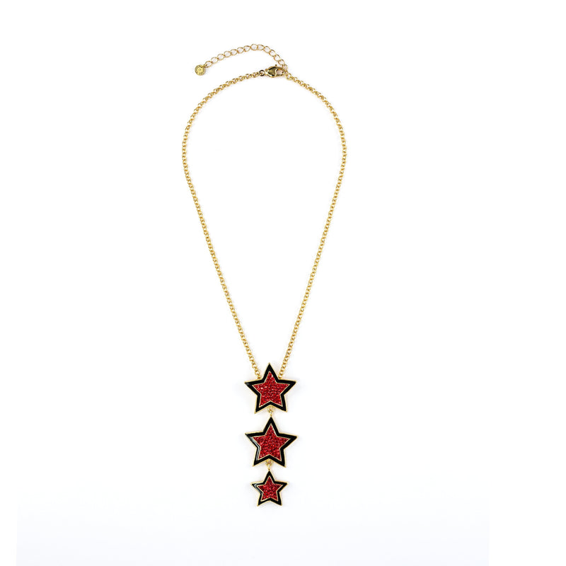 Triple Star Necklace