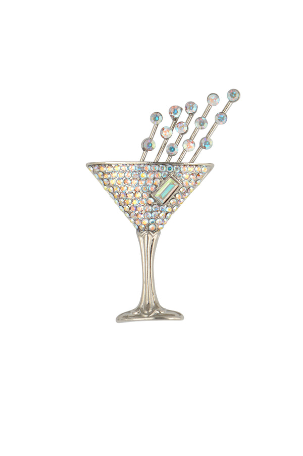 Champagne Glass Clutch Pin