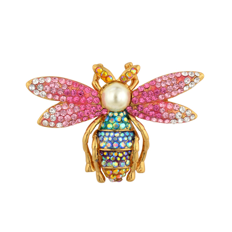 Jewelled Bug Brooch