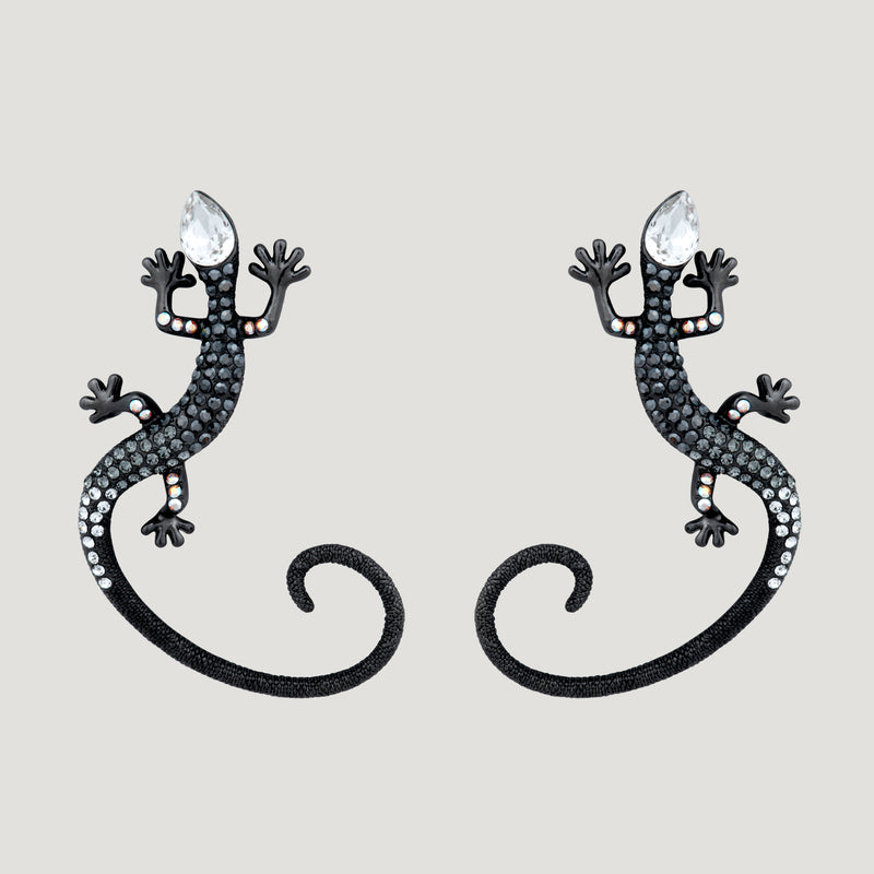 Crystal Desert Lizard Earrings