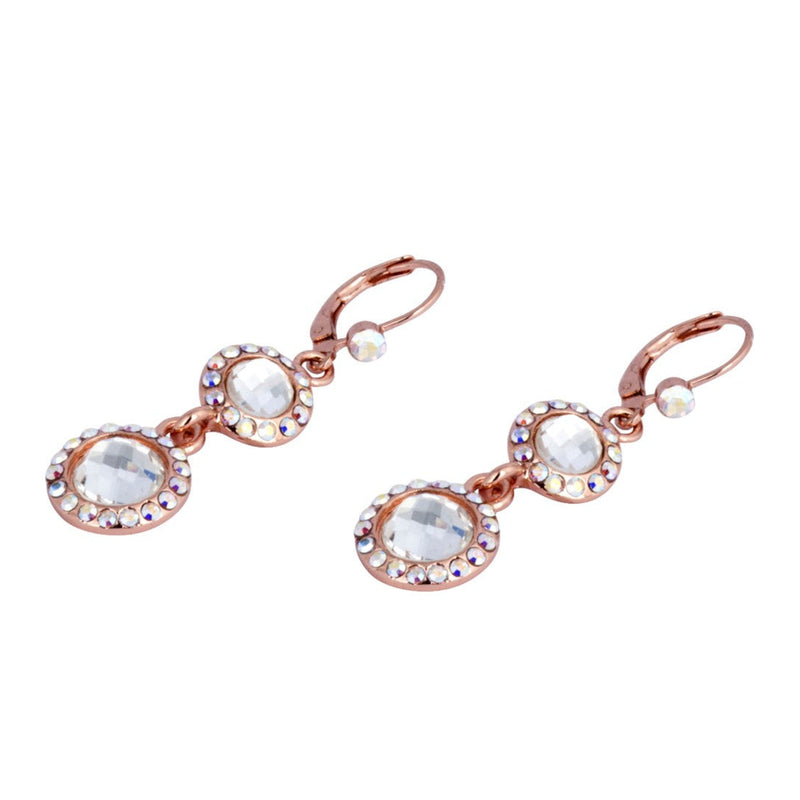 Twin Drop Crystal Earrings