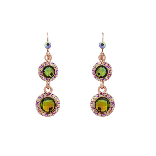 Twin Drop Crystal Earrings