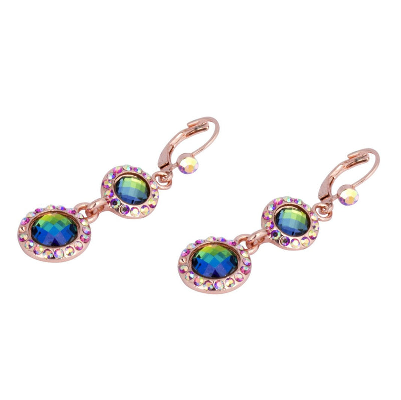 Twin Drop Crystal Earrings