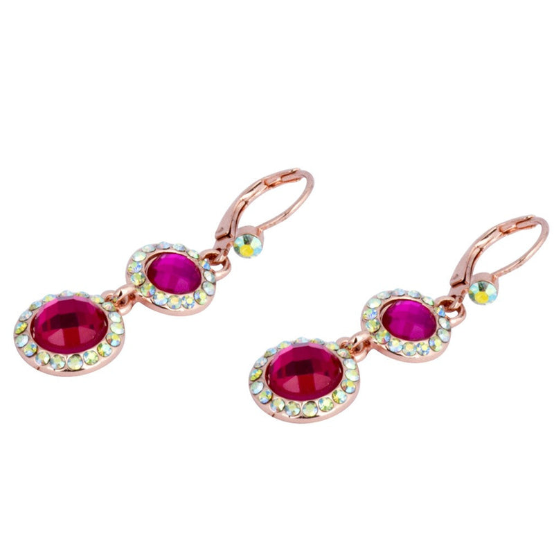 Twin Drop Crystal Earrings