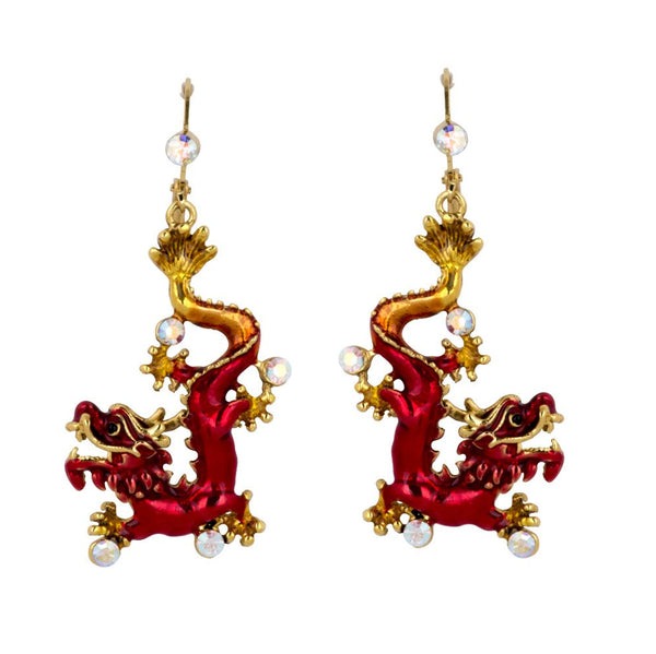 Coiled Dragon Earrings