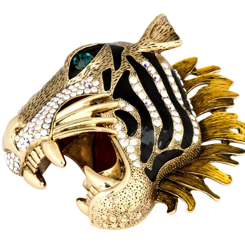 Large Roaring Tiger Brooch