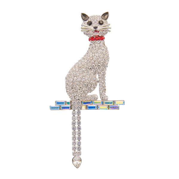 Articulated Cat Brooch