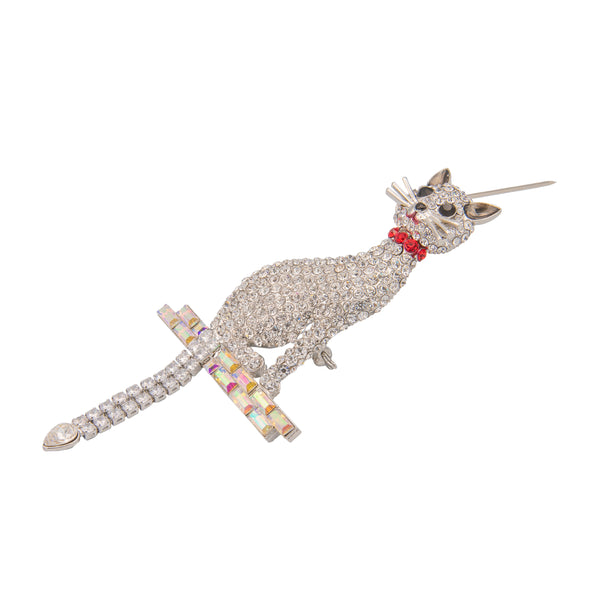 Articulated Cat Brooch