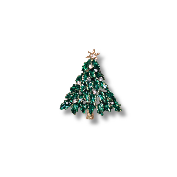 Festive Christmas Tree Clutch Pin