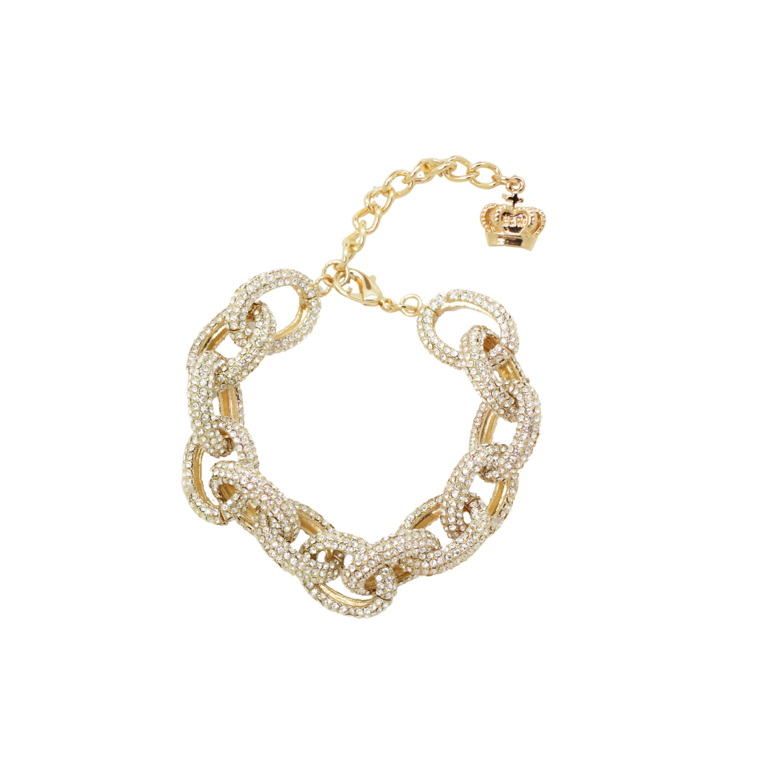 Crystal Chain Link Bracelet | Butler & Wilson Silver by Butler & Wilson