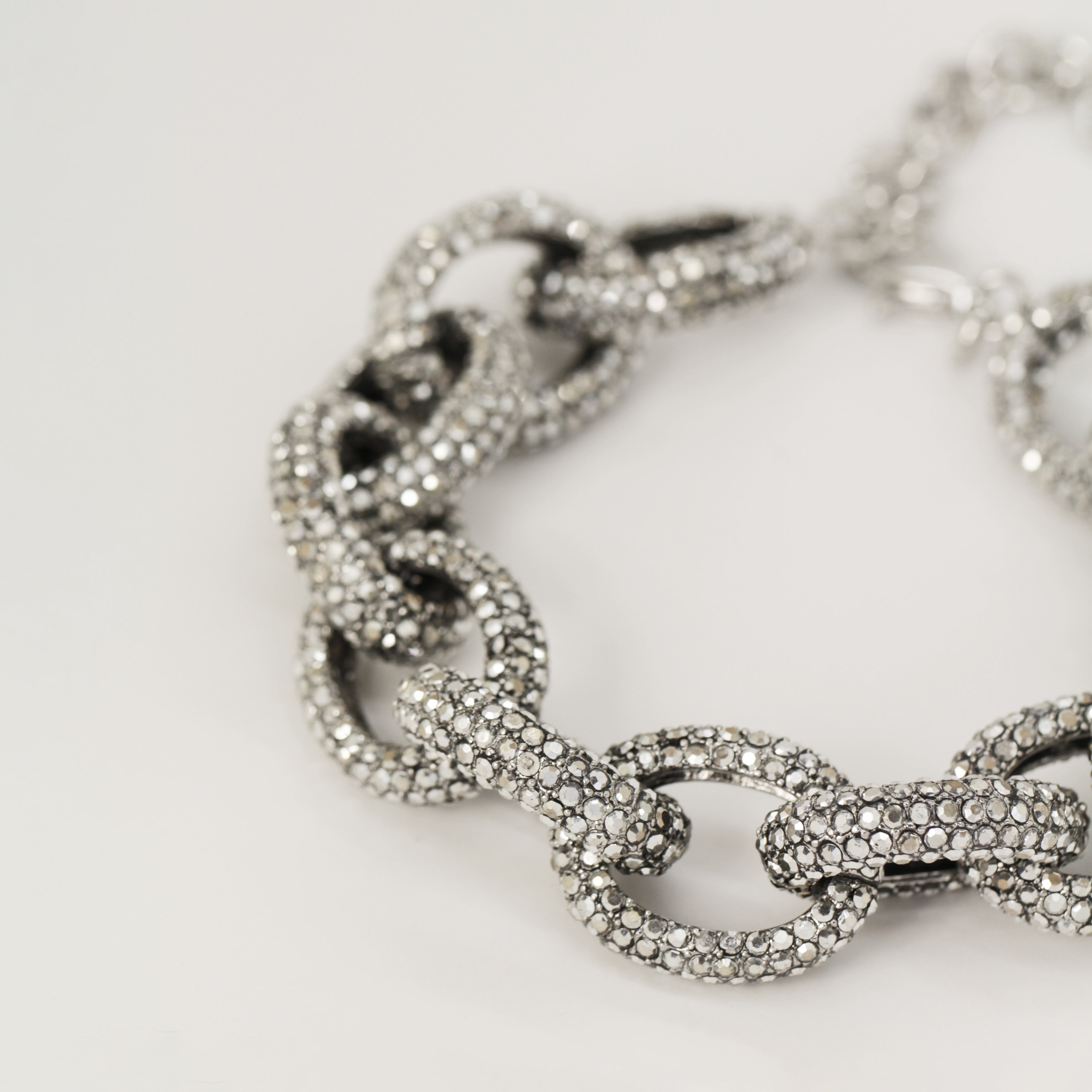 Crystal Chain Link Bracelet | Butler & Wilson Silver by Butler & Wilson