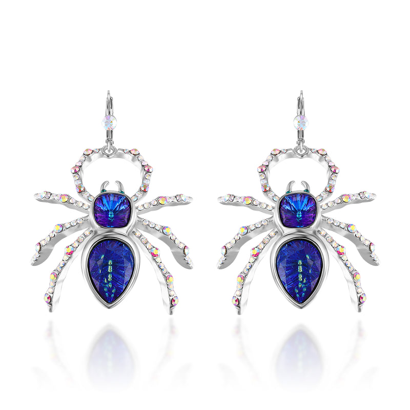 Web Spinning Spider Earrings