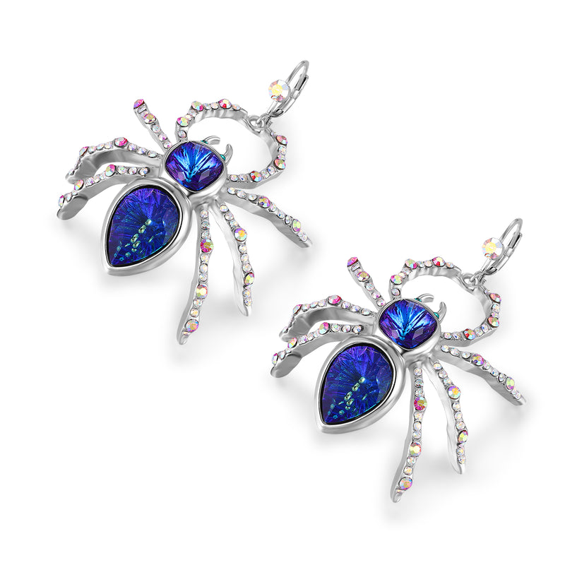 Web Spinning Spider Earrings