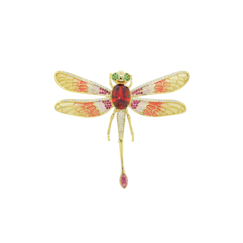 Graceful Dragonfly Brooch
