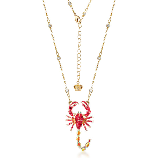 Crystal Scorpion Necklace