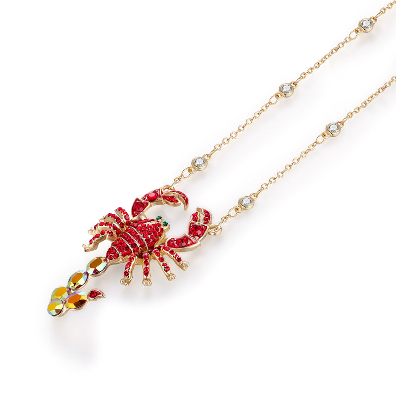 Crystal Scorpion Necklace