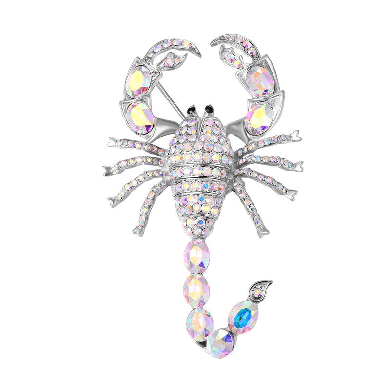 Crystal Scorpion Brooch