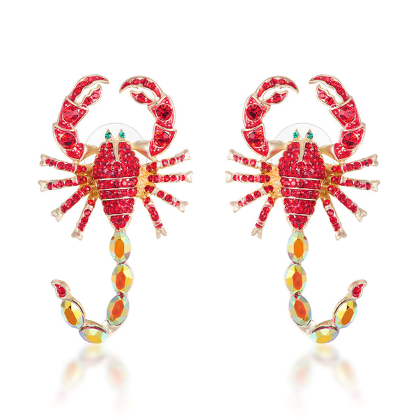 Crystal Scorpion Earrings