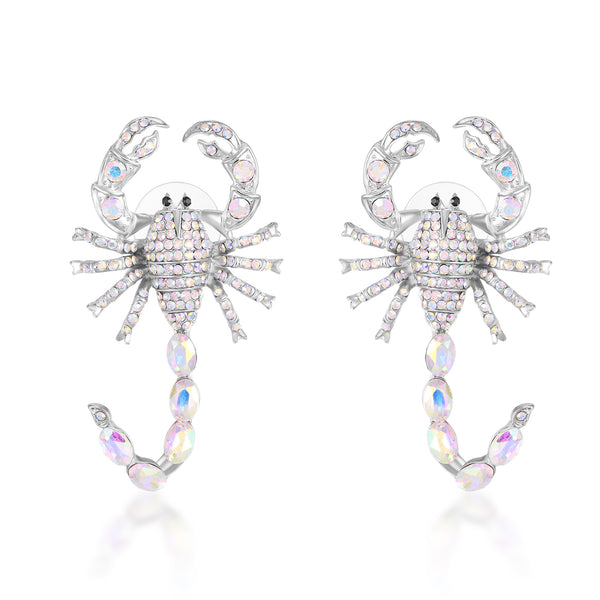 Crystal Scorpion Earrings