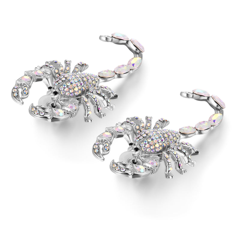 Crystal Scorpion Earrings