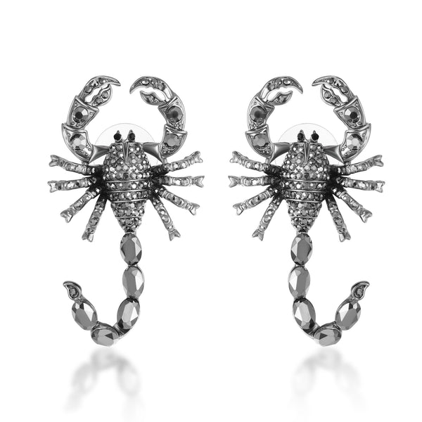 Crystal Scorpion Earrings