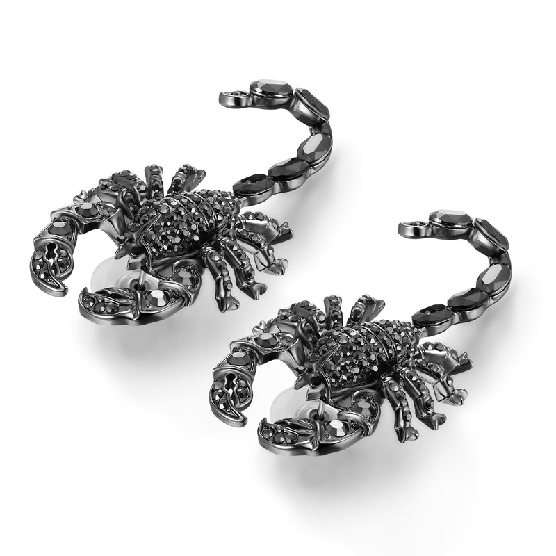 Crystal Scorpion Earrings