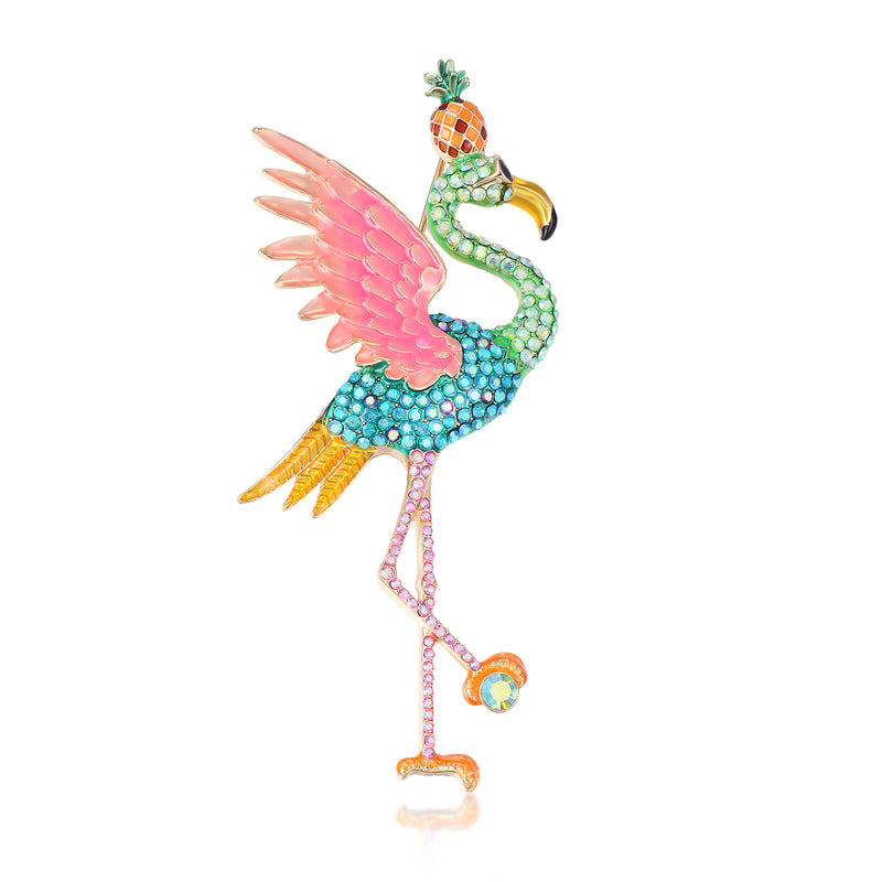 Tropical Flamingo Brooch