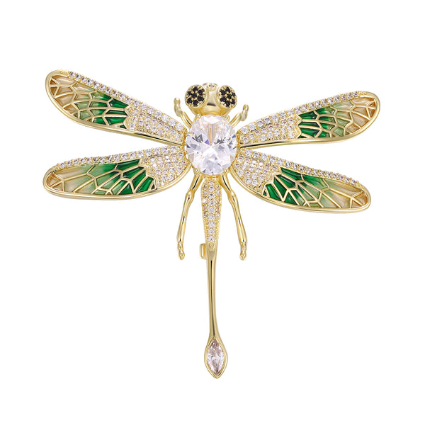 Small Graceful Dragonfly Brooch