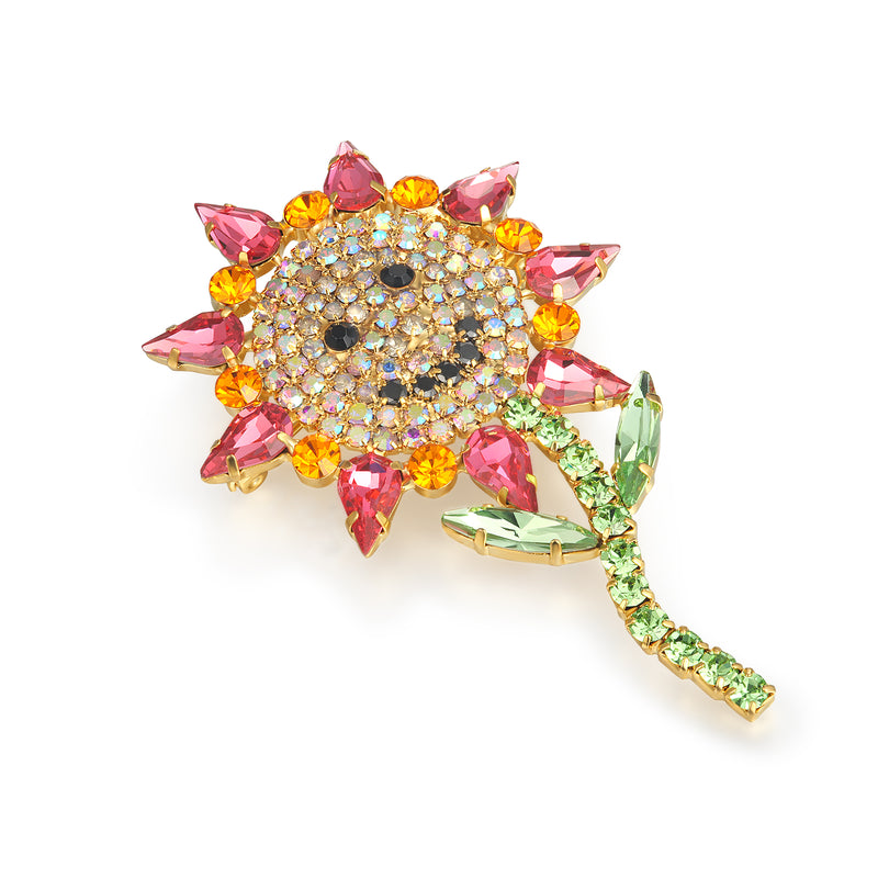 Happy Flower Brooch