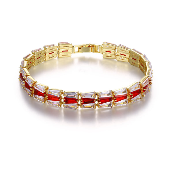 Triple Row Baguette Bracelet