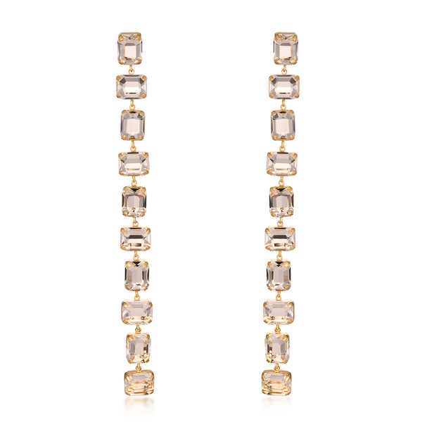 Ten Crystal Drop Earrings