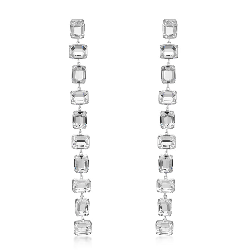 Ten Crystal Drop Earrings