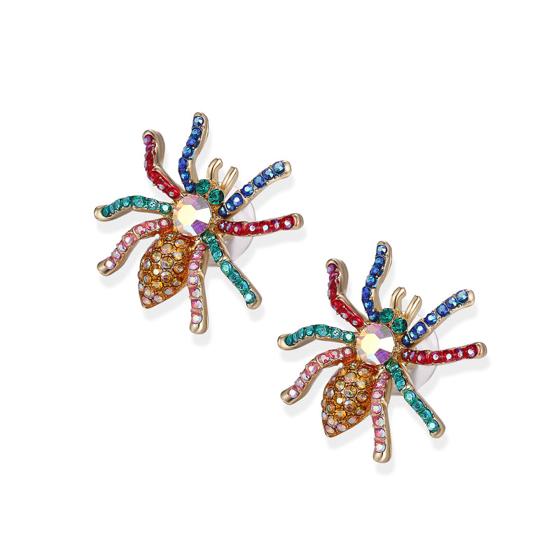 Sparkling Spider Earrings