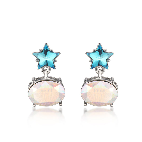 Celestial Crystal Star Earrings