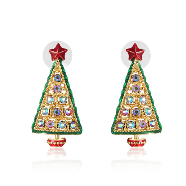 Christmas Tree Stud Earrings