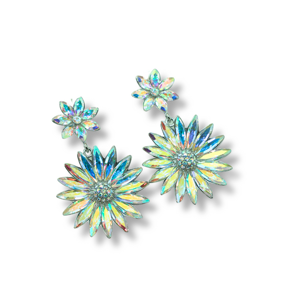 Sparkling Flower Earrings