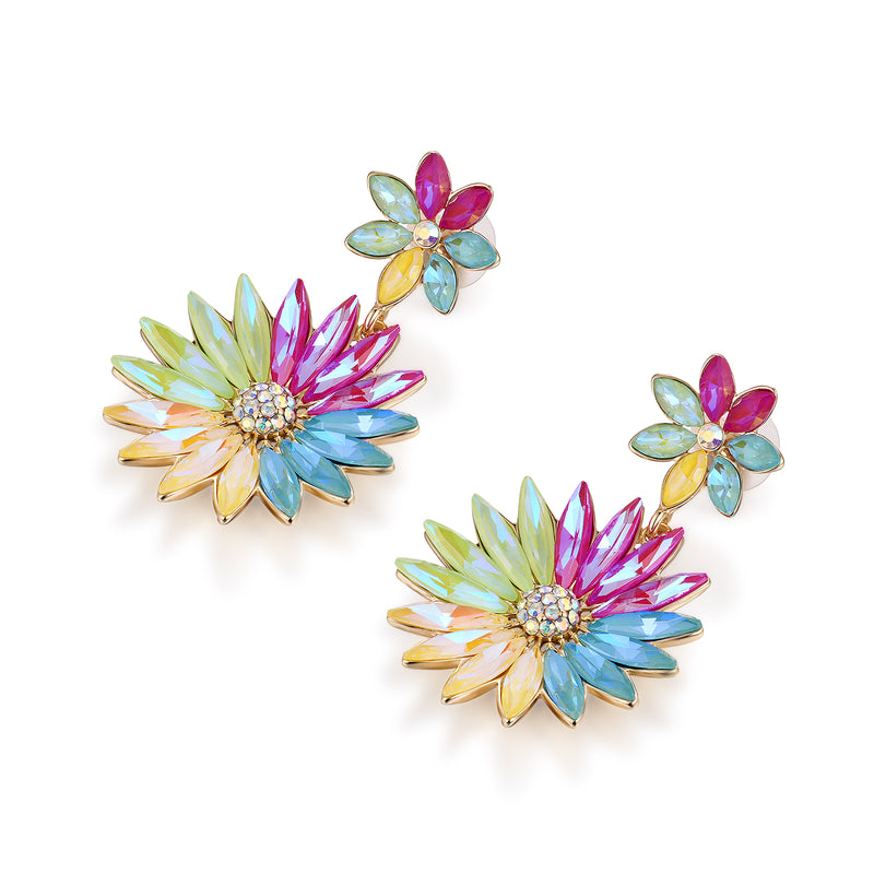 Sparkling Flower Earrings