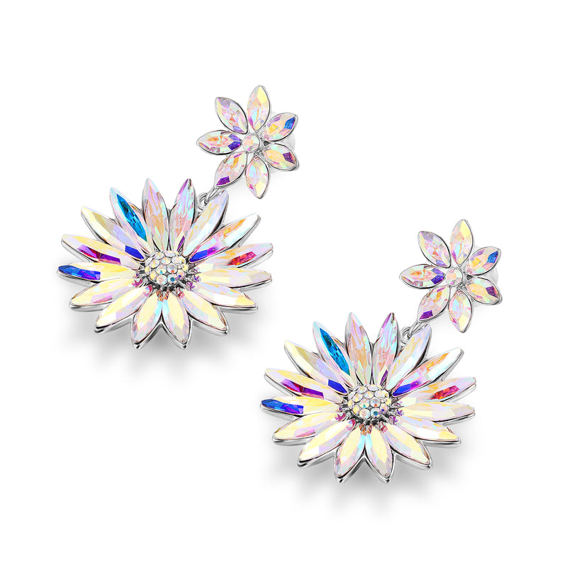 Sparkling Flower Earrings