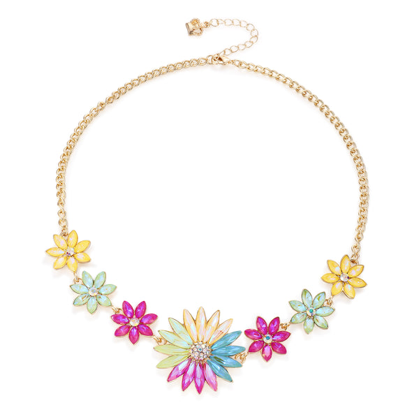 Sparkling Flowers Necklace