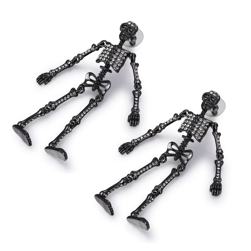 Articulated Skeleton Earrings