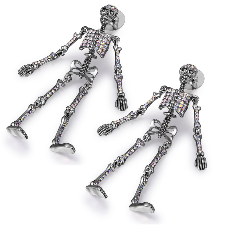 Articulated Skeleton Earrings