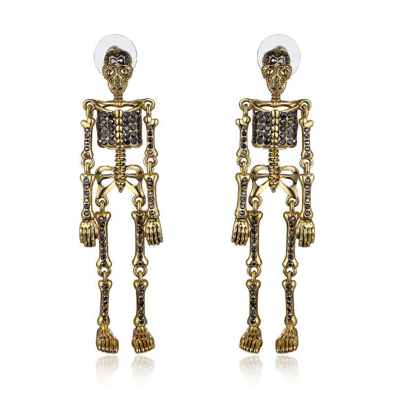 Articulated Skeleton Earrings