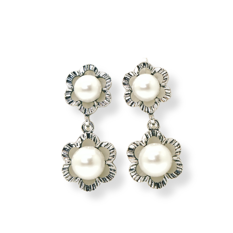 Floral Pearl Earrings