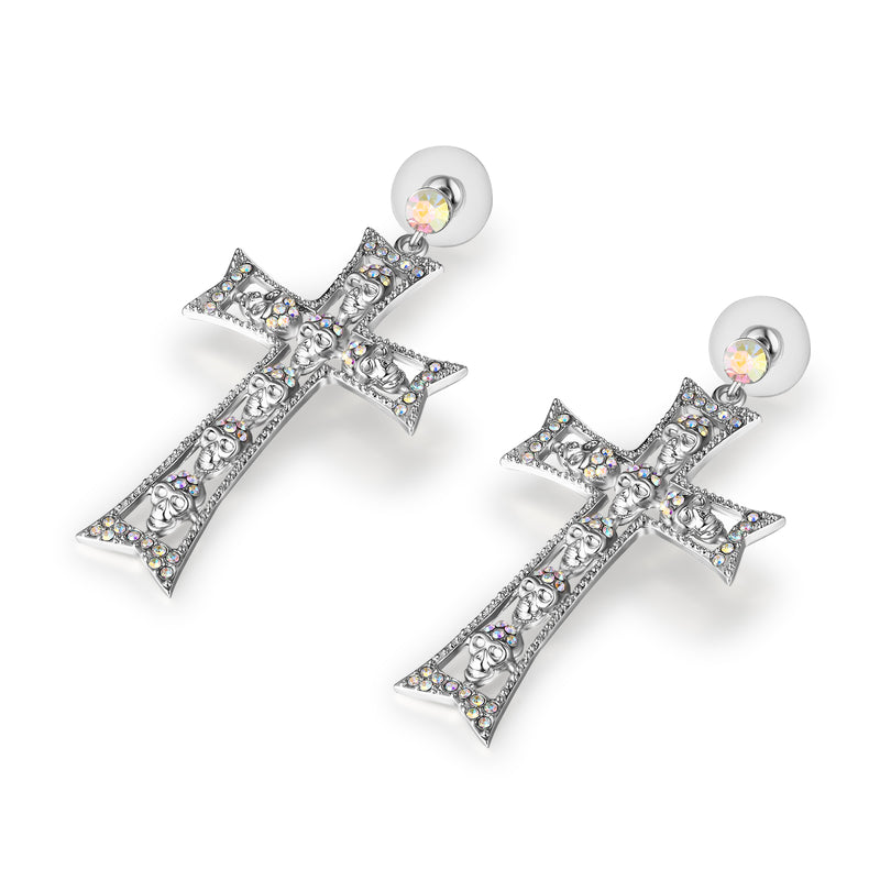 Multi Skull Cross Earrings